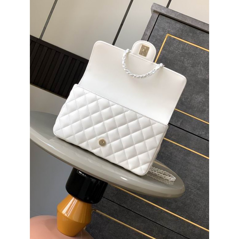 Chanel coco flap bag leather lambskin 16.5x23x8cm Bags