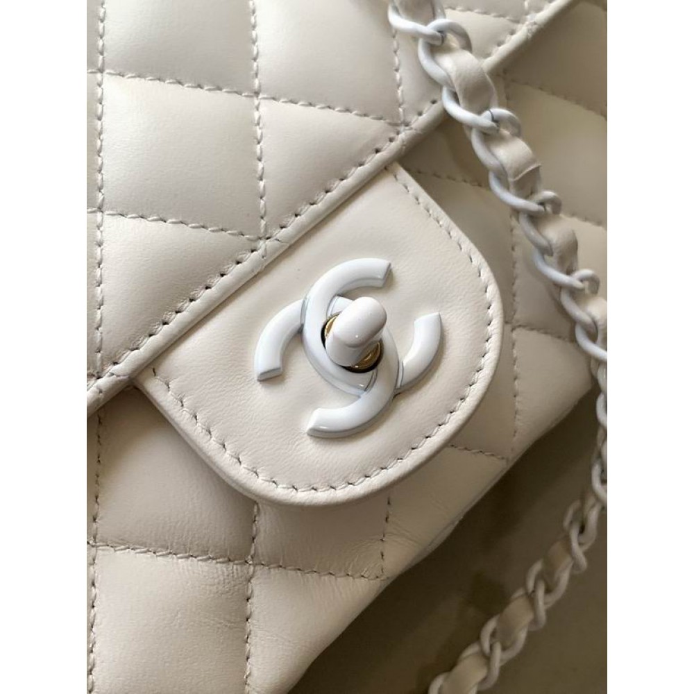 Chanel coco flap bag leather lambskin 16.5x23x8cm Bags