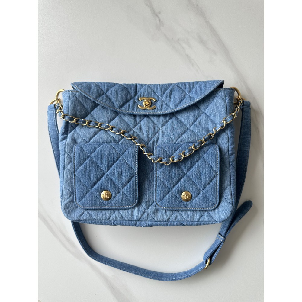 Chanel hobo denim bag 25cmX30cmX6cm Bags