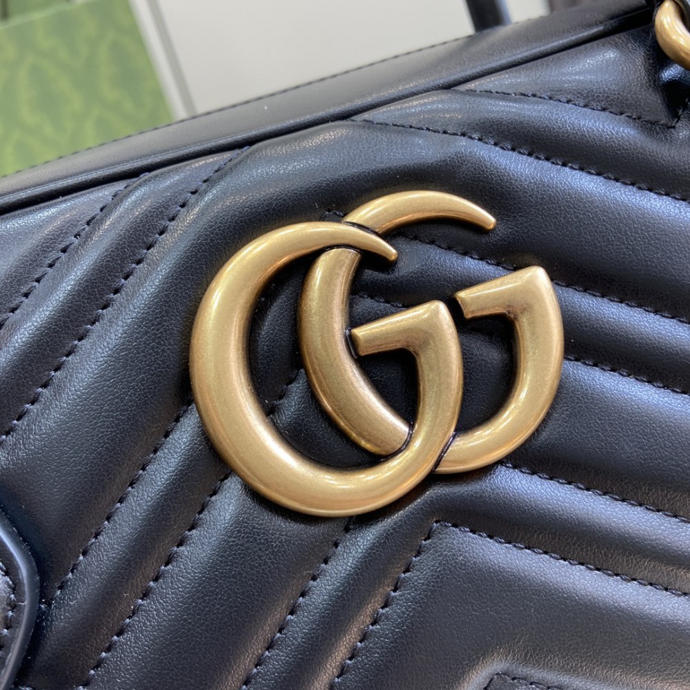 Gucci Marmont Medium Top Handle Bag Leather 795218 Bags