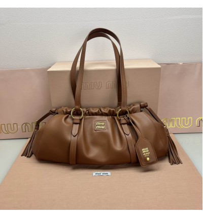 Miu Miu Joie nappa leather bag 44x16x10.5cm