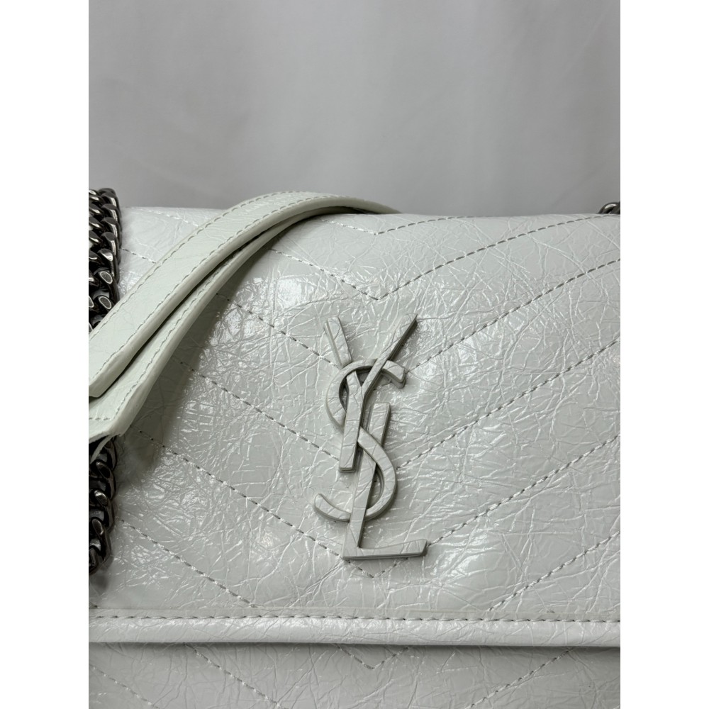 Ysl niki bag vintage leather 28x20cm blanc Bags