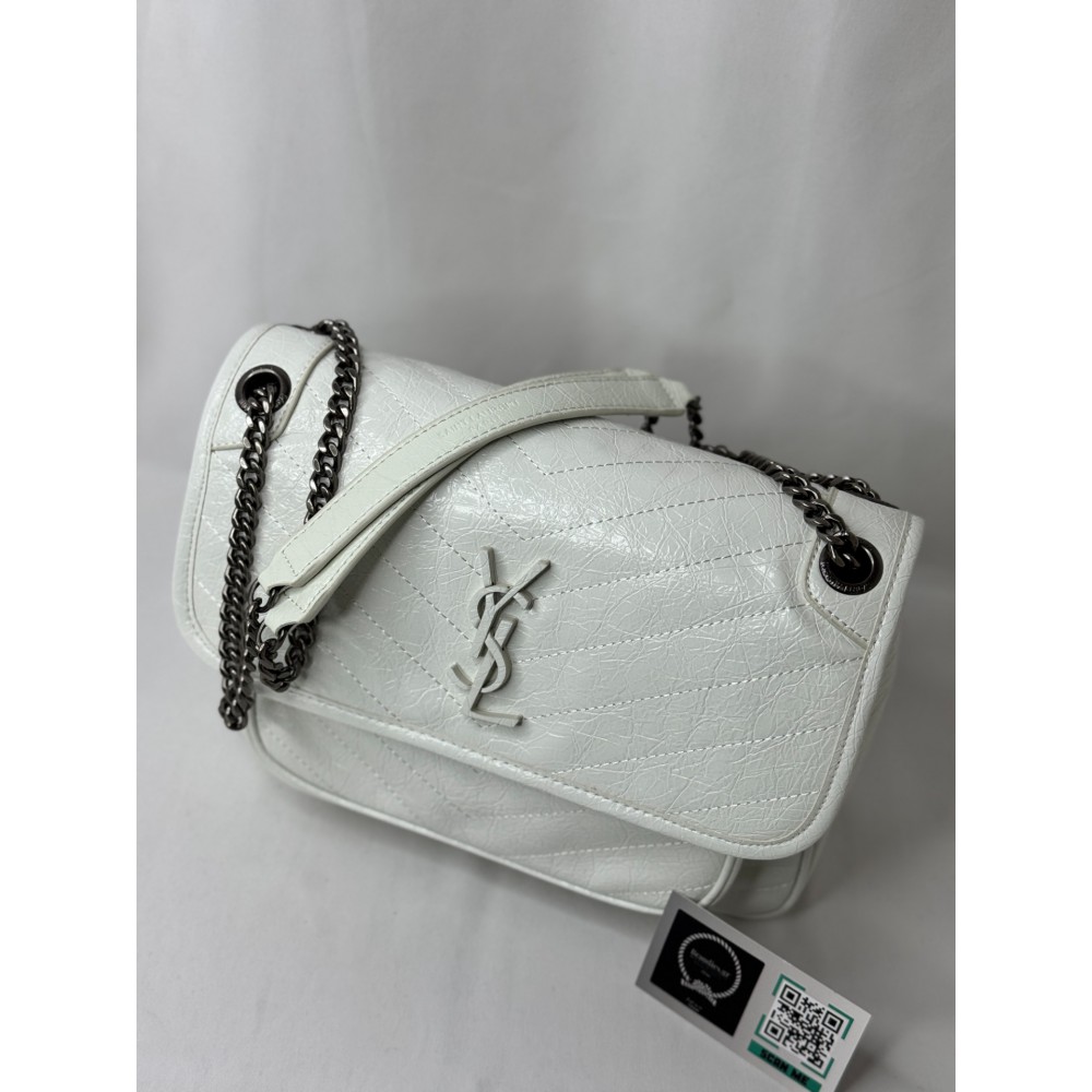 Ysl niki bag vintage leather 28x20cm blanc Bags