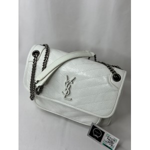 Ysl niki bag vintage leather 28x20cm blanc Bags
