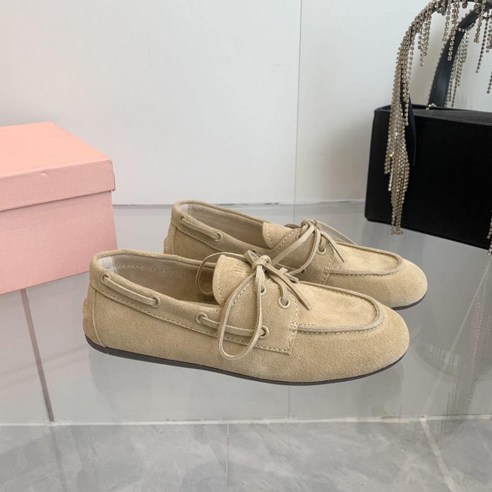 MiuMiu Faded Unlined suede loafers 35-42 Shoes