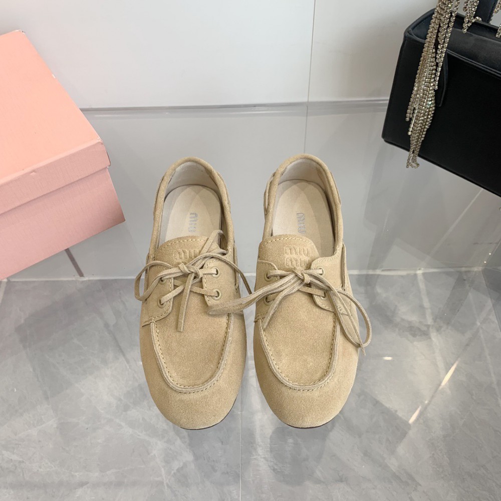 MiuMiu Faded Unlined suede loafers 35-42 Shoes