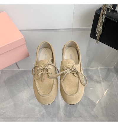 MiuMiu Faded Unlined suede loafers 35-42