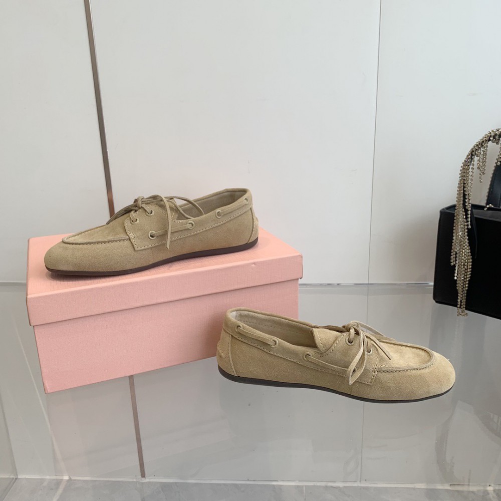 MiuMiu Faded Unlined suede loafers 35-42 Shoes