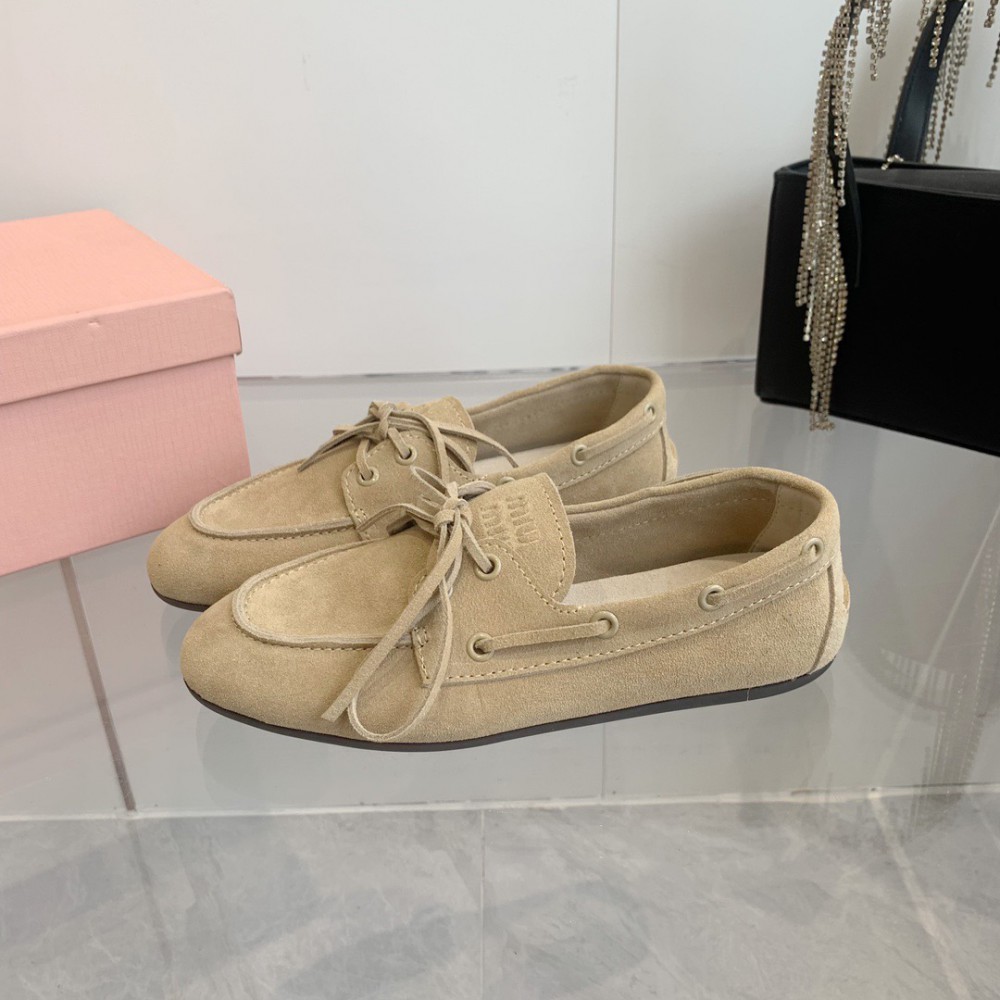 MiuMiu Faded Unlined suede loafers 35-42 Shoes