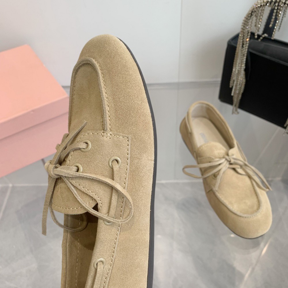 MiuMiu Faded Unlined suede loafers 35-42 Shoes