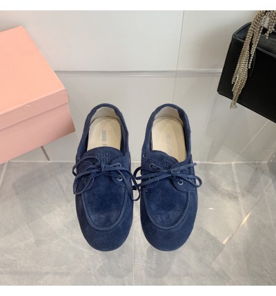 MiuMiu Faded Unlined suede loafers 35-42