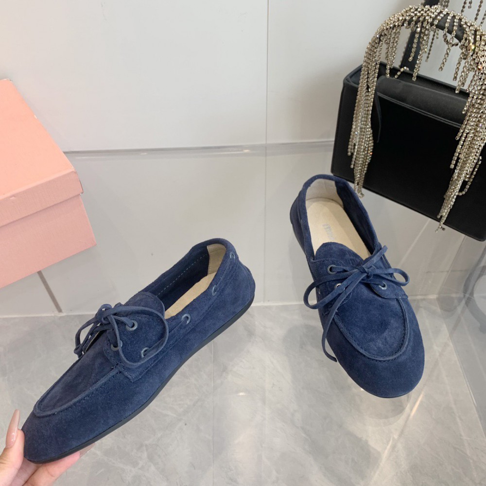 MiuMiu Faded Unlined suede loafers 35-42 Shoes