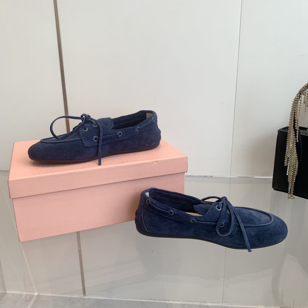 MiuMiu Faded Unlined suede loafers 35-42 Shoes