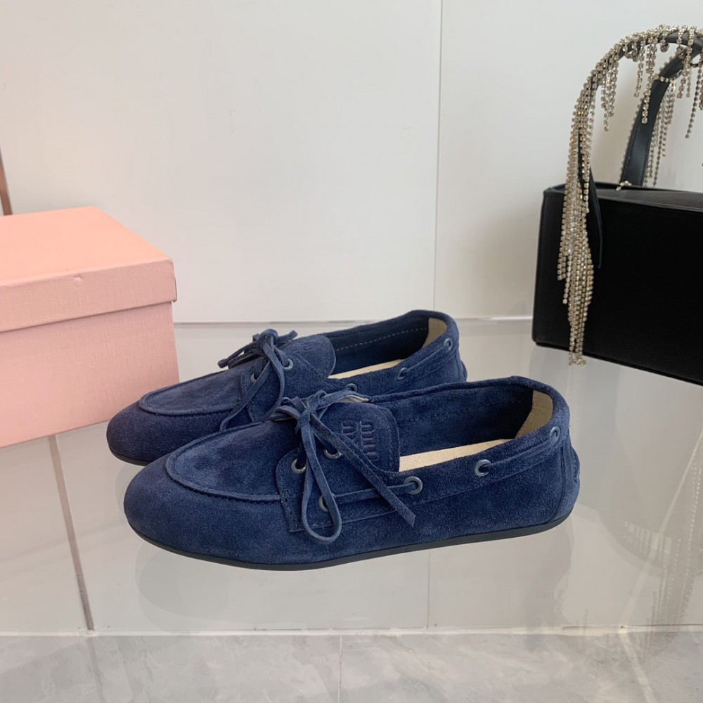 MiuMiu Faded Unlined suede loafers 35-42 Shoes