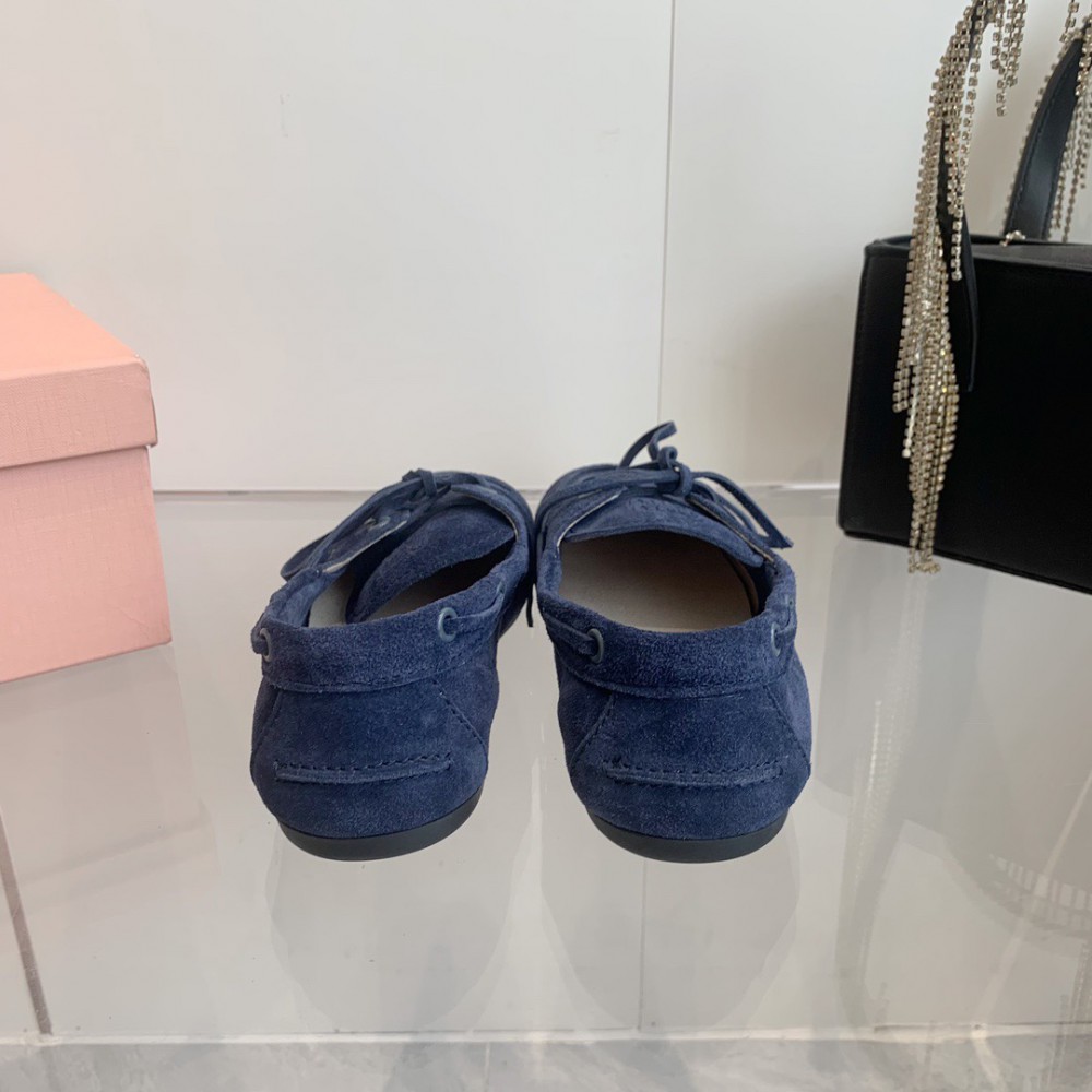 MiuMiu Faded Unlined suede loafers 35-42 Shoes