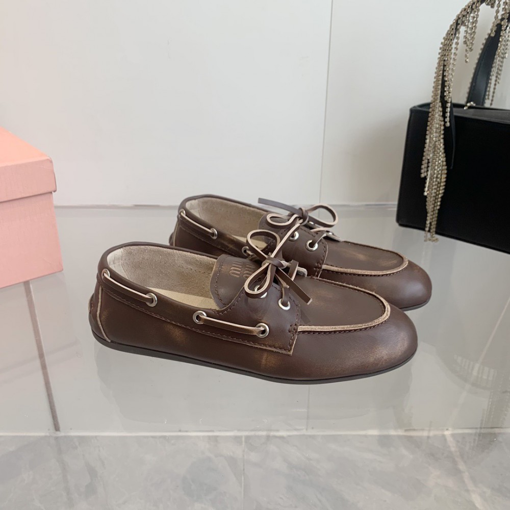 MiuMiu Faded Unlined loafers 35-42 Shoes