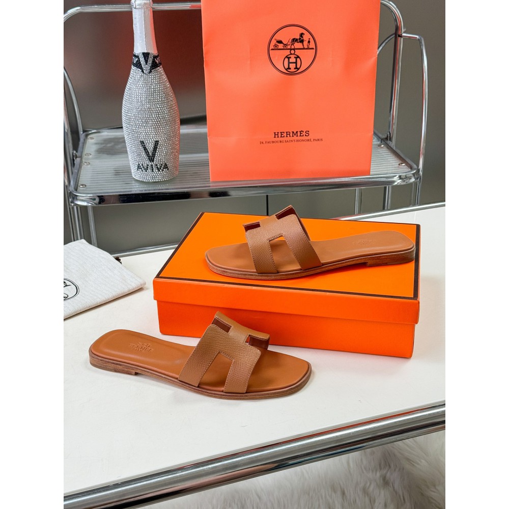 Hermes slides epsom leather 36-42 oran taba Shoes
