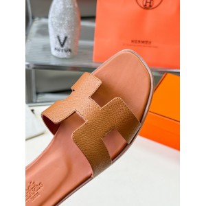 Hermes slides epsom leather 36-42 oran taba Shoes