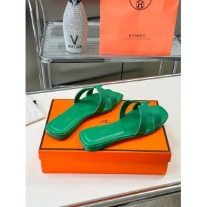 Hermes slides epsom leather 36-42 oran Vert Lierre green Shoes