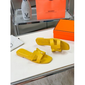 Hermes slides epsom leather 36-42 oran Jaune Impérial Shoes