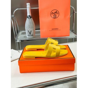 Hermes slides epsom leather 36-42 oran Jaune Impérial Shoes