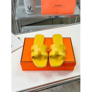 Hermes slides epsom leather 36-42 oran Jaune Impérial Shoes