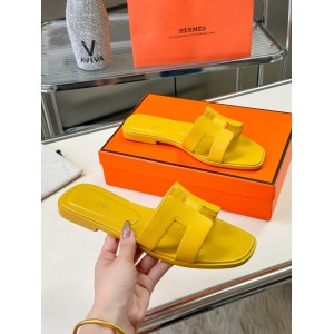 Hermes slides epsom leather 36-42 oran Jaune Impérial Shoes