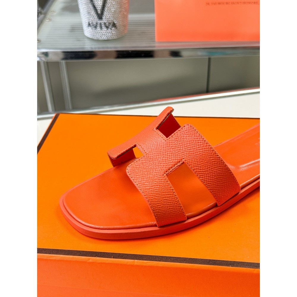 Hermes slides epsom leather 36-42 oran orange susnet Shoes