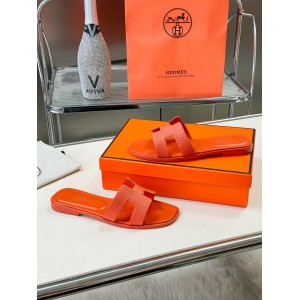 Hermes slides epsom leather 36-42 oran orange susnet Shoes