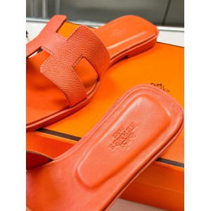 Hermes slides epsom leather 36-42 oran orange susnet Shoes