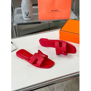 Hermes slides epsom leather 36-42 oran fuschia Shoes
