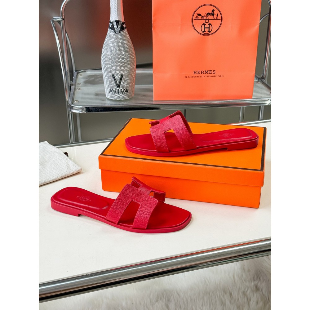 Hermes slides epsom leather 36-42 oran fuschia Shoes