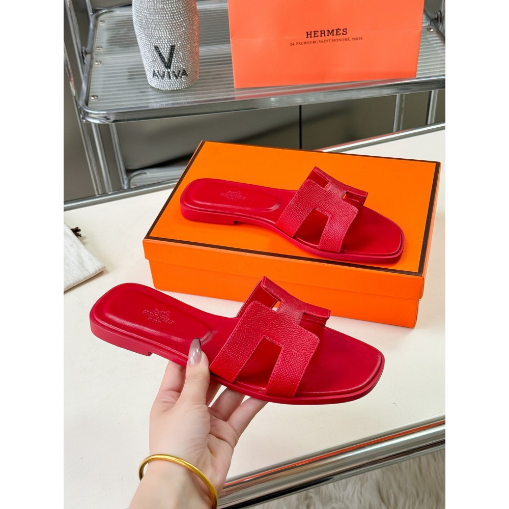 Hermes slides epsom leather 36-42 oran fuschia Shoes