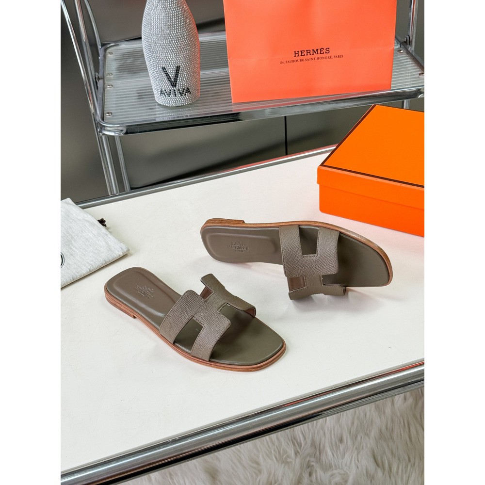 Hermes slides epsom leather 36-42 oran dark grey Shoes