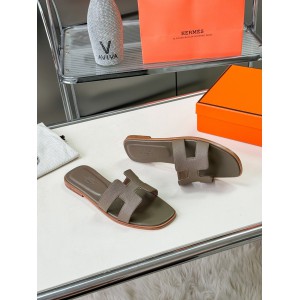 Hermes slides epsom leather 36-42 oran dark grey Shoes