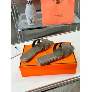 Hermes slides epsom leather 36-42 oran dark grey Shoes
