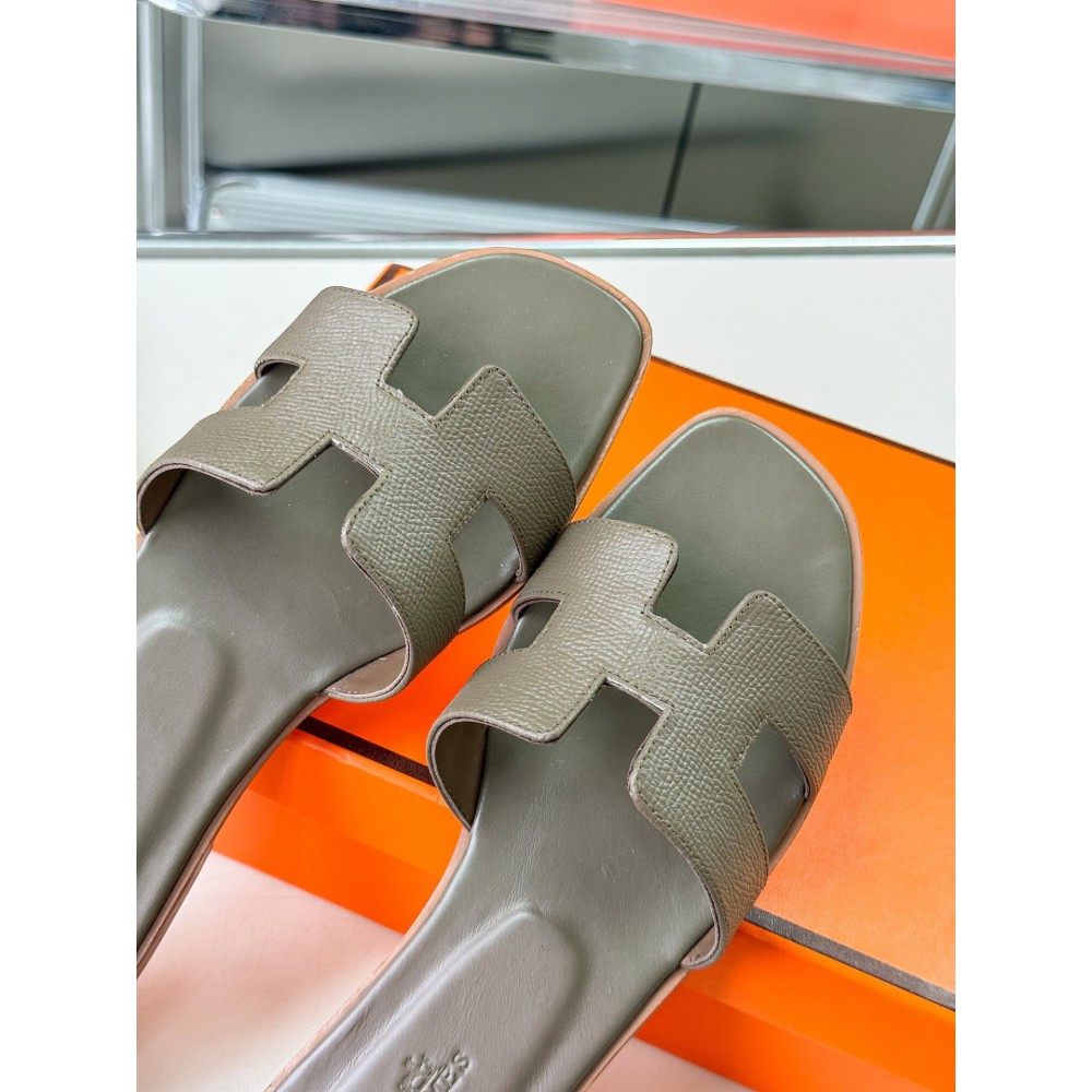 Hermes slides epsom leather 36-42 oran dark grey Shoes