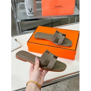 Hermes slides epsom leather 36-42 oran dark grey Shoes