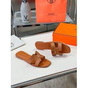 Hermes oran slippers calfskin leather 35-42 Shoes