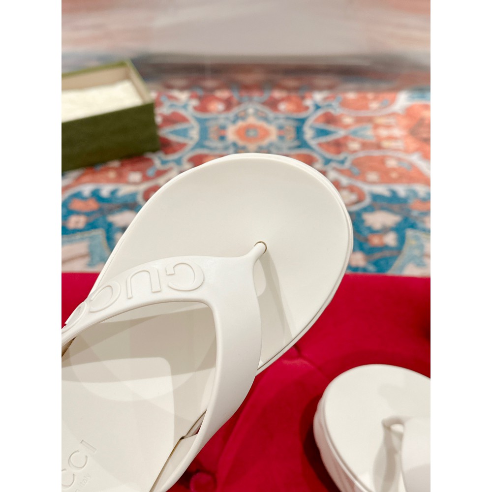 Gucci Embossed rubber platform sandals 35-42 Shoes