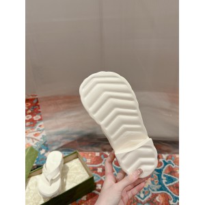 Gucci Embossed rubber platform sandals 35-42 Shoes