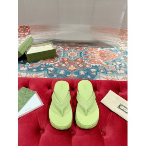 Gucci Embossed rubber platform sandals 35-42 Shoes