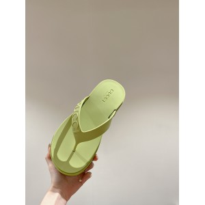 Gucci Embossed rubber platform sandals 35-42 Shoes