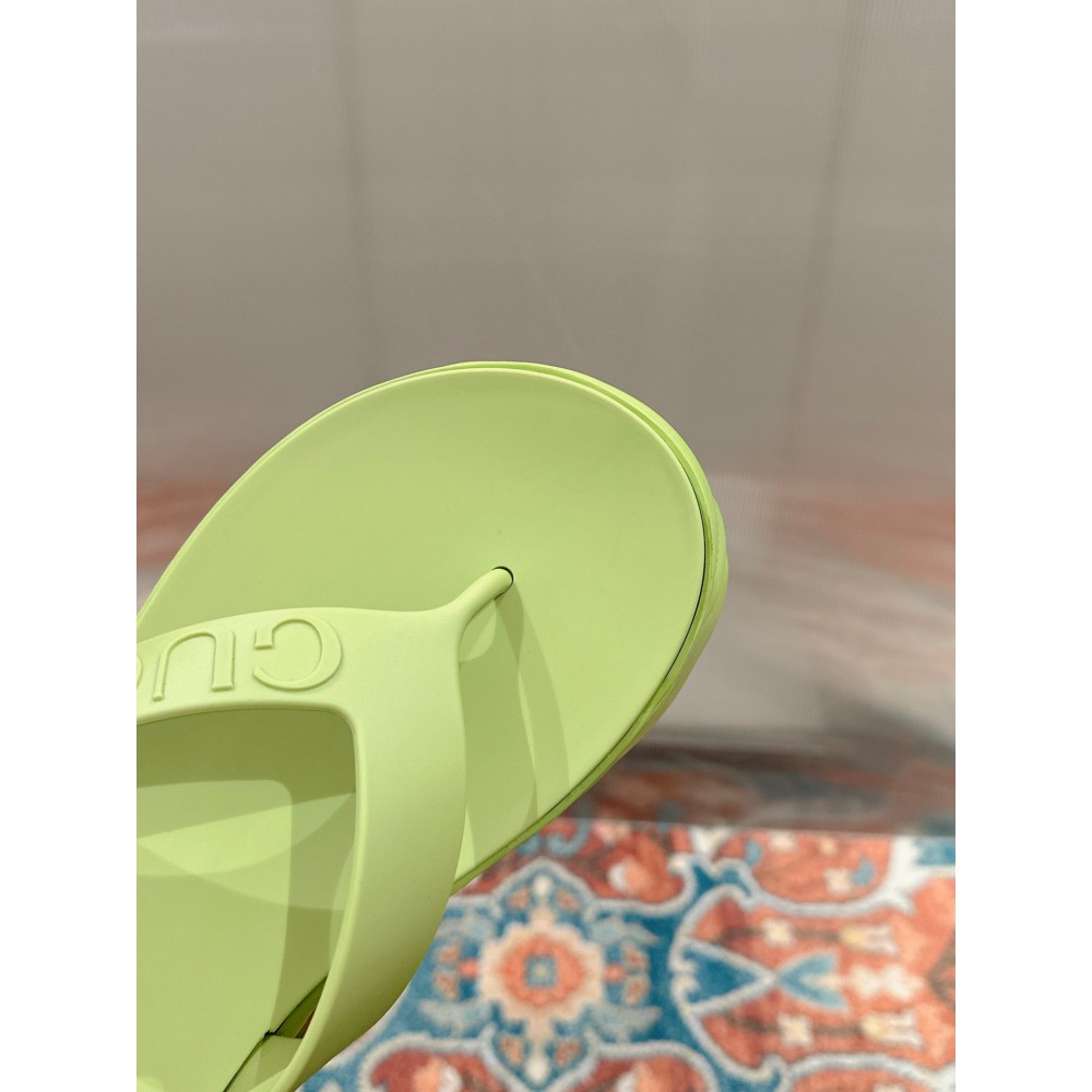 Gucci Embossed rubber platform sandals 35-42 Shoes