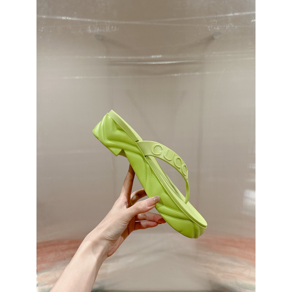 Gucci Embossed rubber platform sandals 35-42 Shoes