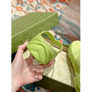 Gucci Embossed rubber platform sandals 35-42 Shoes