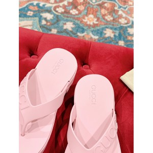 Gucci Embossed rubber platform sandals 35-42 Shoes