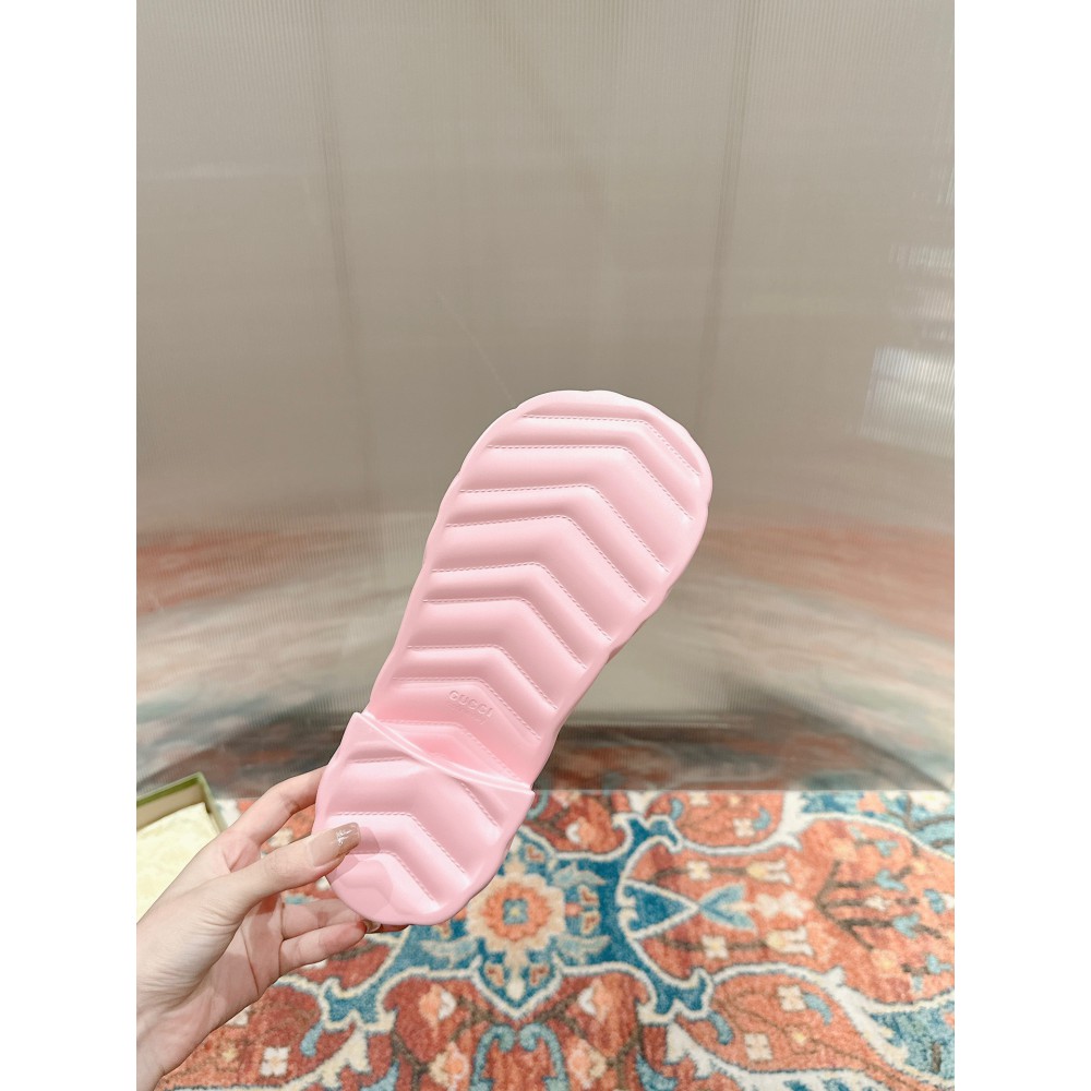 Gucci Embossed rubber platform sandals 35-42 Shoes