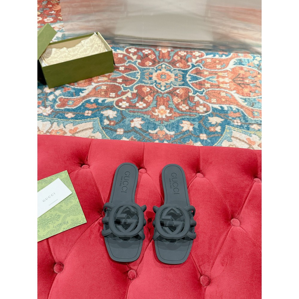 Gucci Interlocking G slides rubber 35-42 Shoes