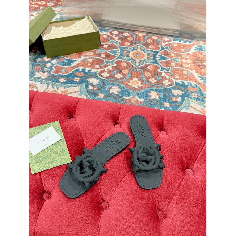 Gucci Interlocking G slides rubber 35-42 Shoes